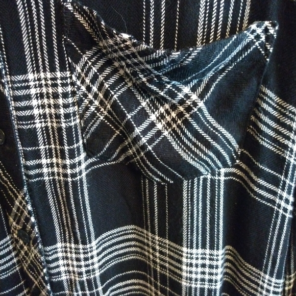 BLL NYC Plaid Flannel Shirt Dress - Picture 3 of 13